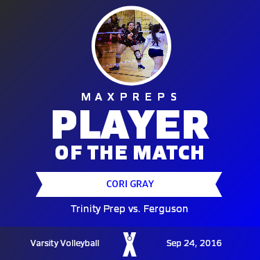 #12 Cori Gray Player of the Game badge