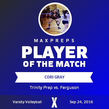 #12 Cori Gray Player of the Game badge