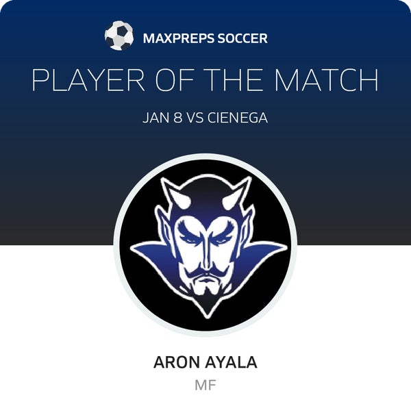 #17 Aron Ayala Player of the Game badge