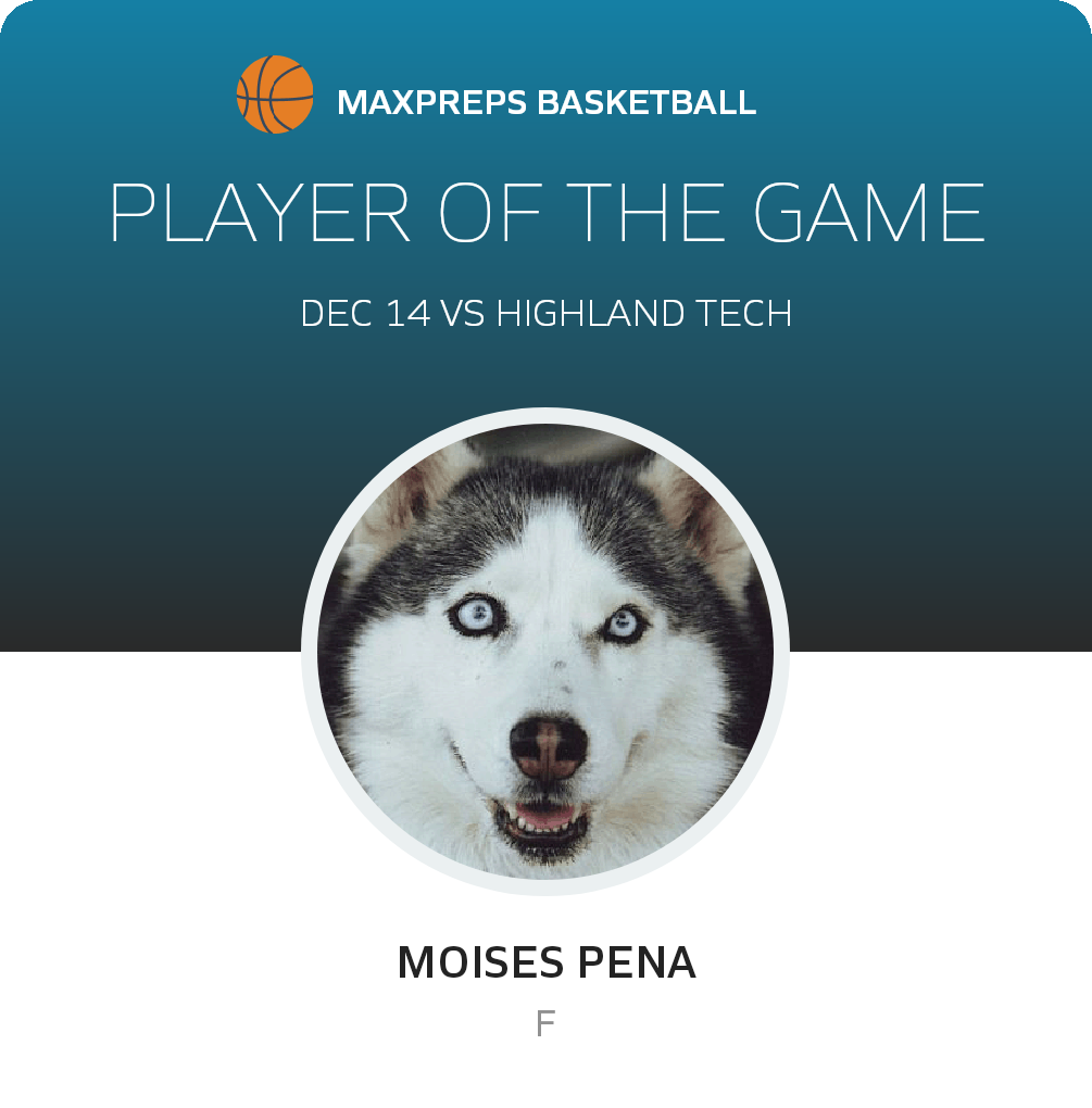 #25 Moises Pena Player of the Game badge