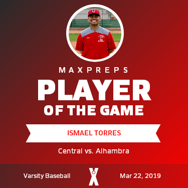 #6 Ismael Torres Player of the Game badge