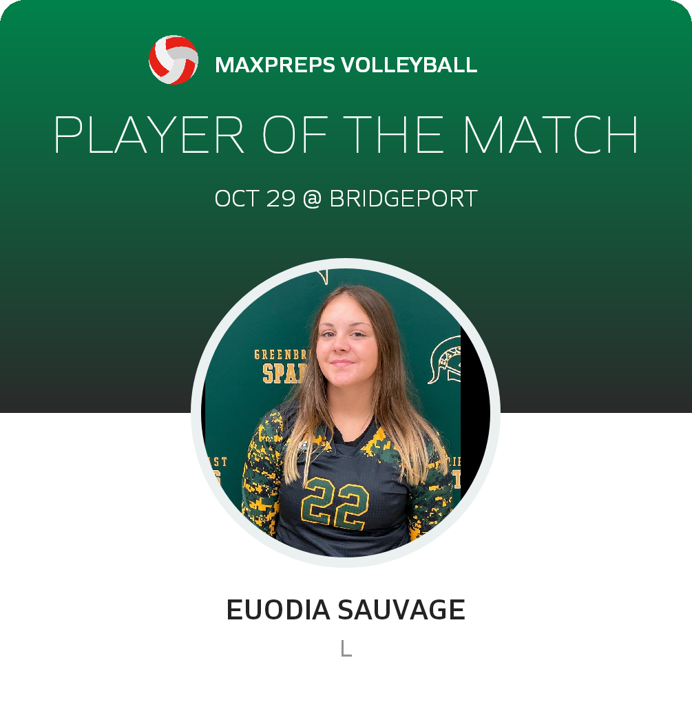 #2 Euodia Sauvage Player of the Game badge