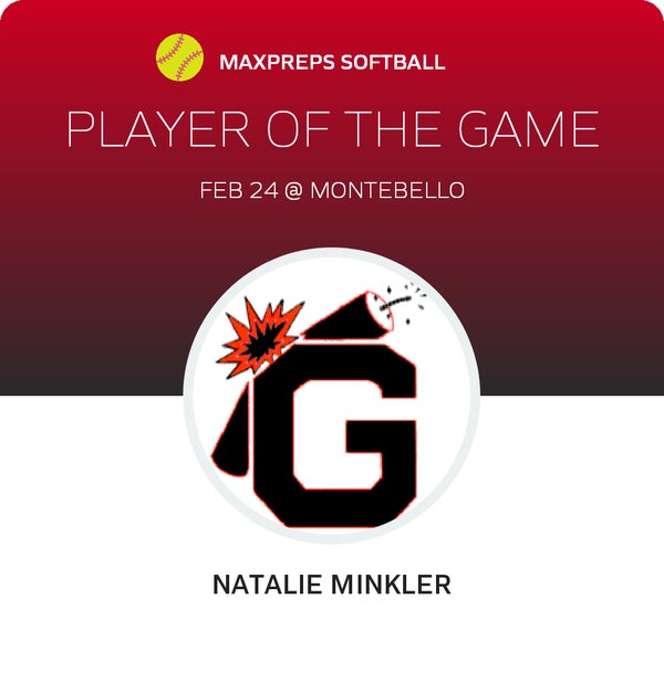 #71 Natalie Minkler Player of the Game badge