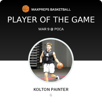 #2 Kolton Painter Player of the Game badge