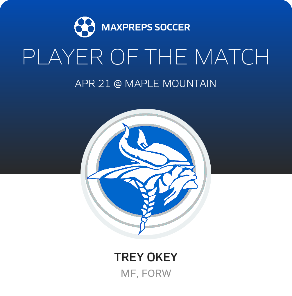 #8 Trey Okey Player of the Game badge