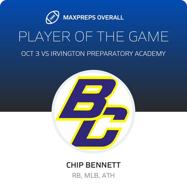 #7 Chip Bennett Player of the Game badge