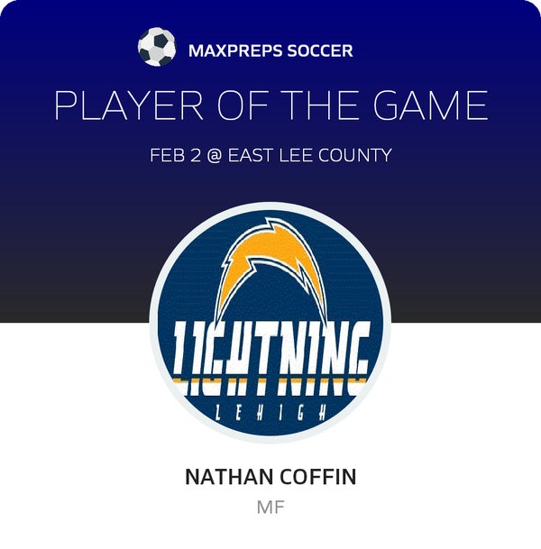 Nathan Coffin Player of the Game badge