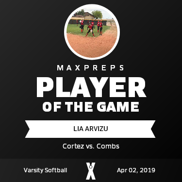 #6 Lia Arvizu Player of the Game badge