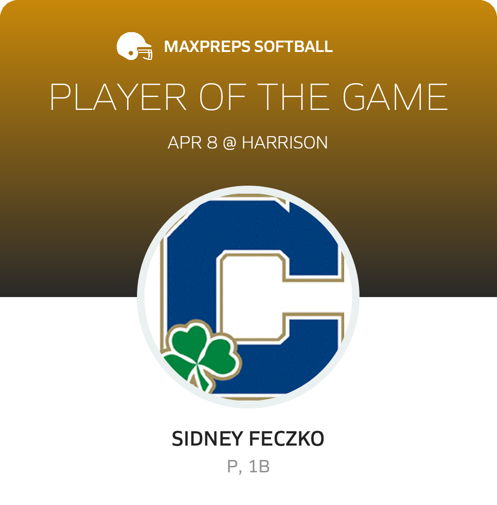 #25 Sidney Feczko Player of the Game badge