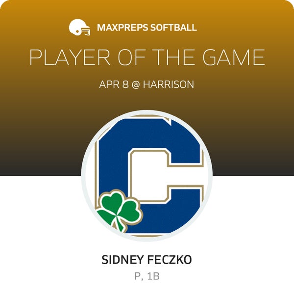 #25 Sidney Feczko Player of the Game badge