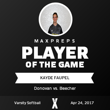 #14 Kayde Faupel Player of the Game badge