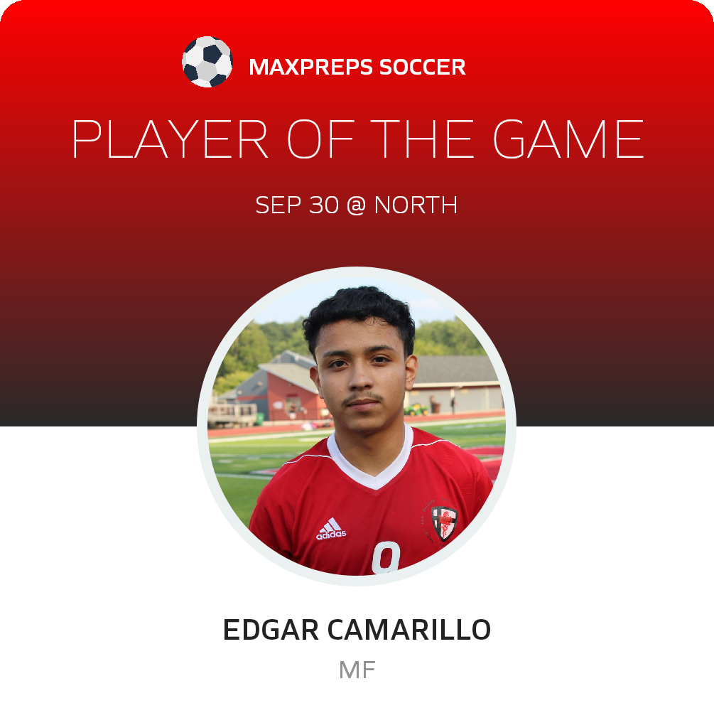 #9 Edgar Camarillo Player of the Game badge
