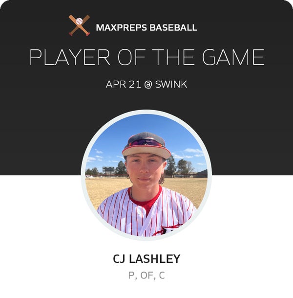#14 CJ Lashley Player of the Game badge
