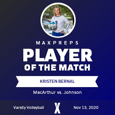 #3 Kristen Bernal Player of the Game badge
