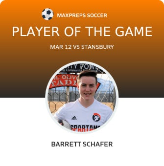 #11 Barrett Schafer Player of the Game badge