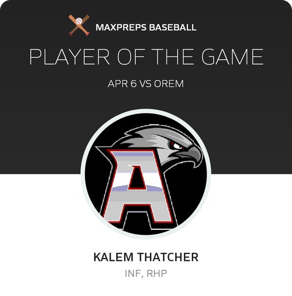 #17 Kalem Thatcher Player of the Game badge