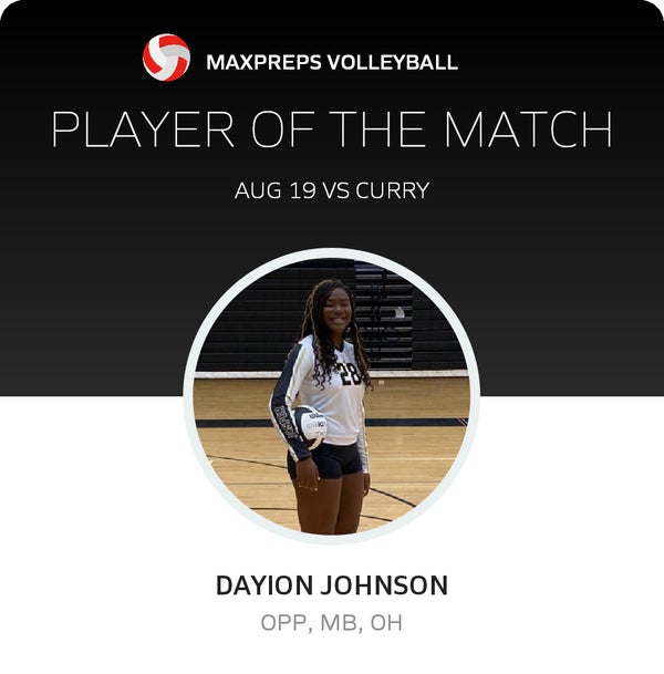 #28 Dayion "dj" Johnson Player of the Game badge