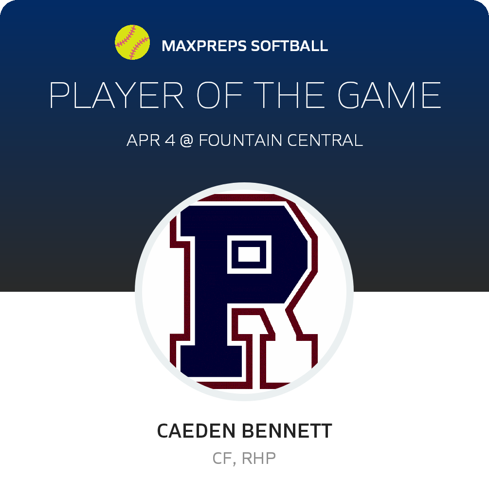 #10 Caeden Bennett Player of the Game badge