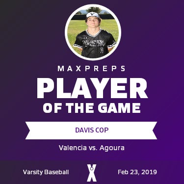 #1 Davis Cop Player of the Game badge