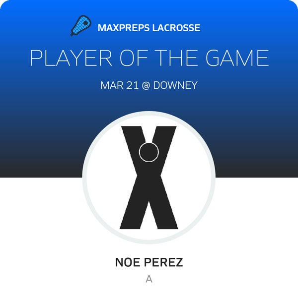 #20 Noe Perez Player of the Game badge