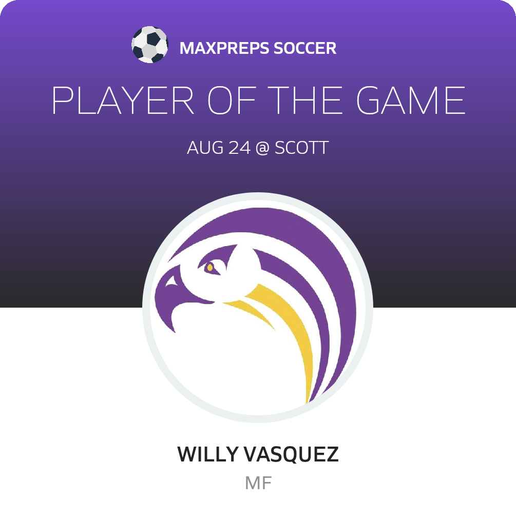 #4 Willy Vasquez Player of the Game badge