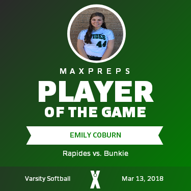 #44 Emily Coburn Player of the Game badge