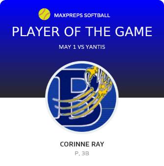 #15 Corinne Ray Player of the Game badge