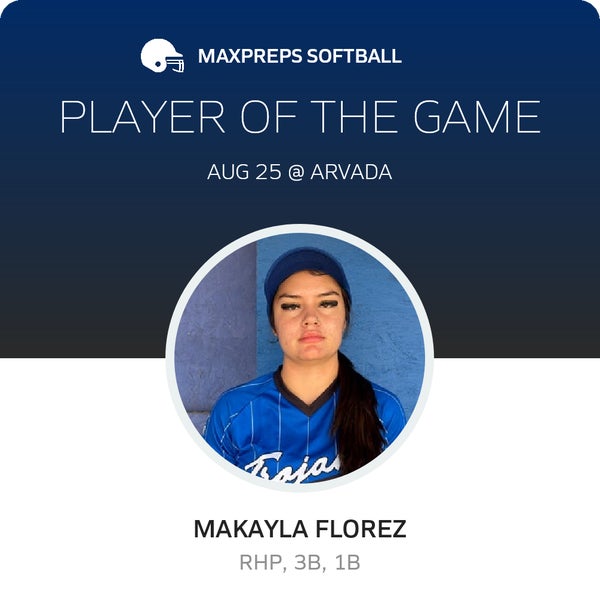 #17 Makayla Florez Player of the Game badge