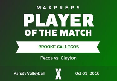 #15 Brooke Gallegos Player of the Game badge