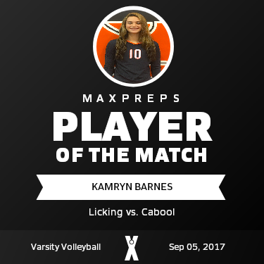#10 Kam Barnes Player of the Game badge