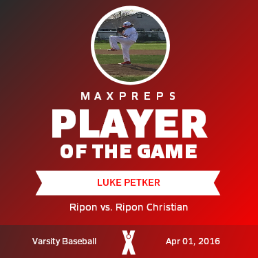 #21 Luke Petker Player of the Game badge