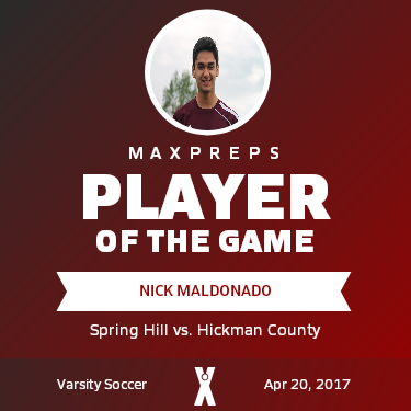 #6 Nick Maldonado Player of the Game badge