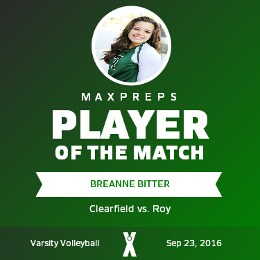 #7 Breanne Bitter Player of the Game badge
