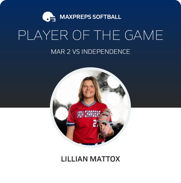 #27 Lillian Mattox Player of the Game badge