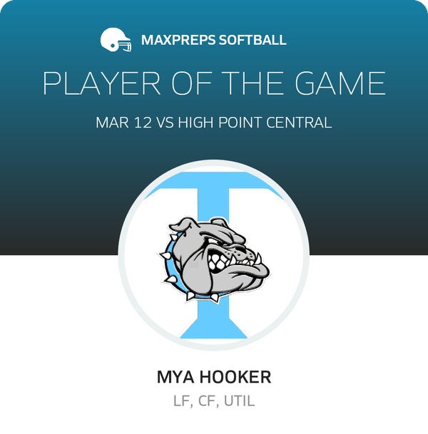 #1 Mya Hooker Player of the Game badge