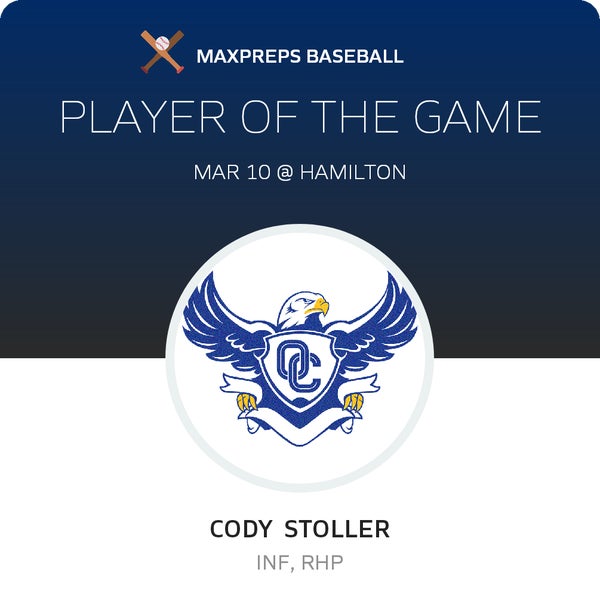 #11 Cody Stoller Player of the Game badge