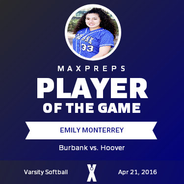 #33 Emily Monterrey Player of the Game badge