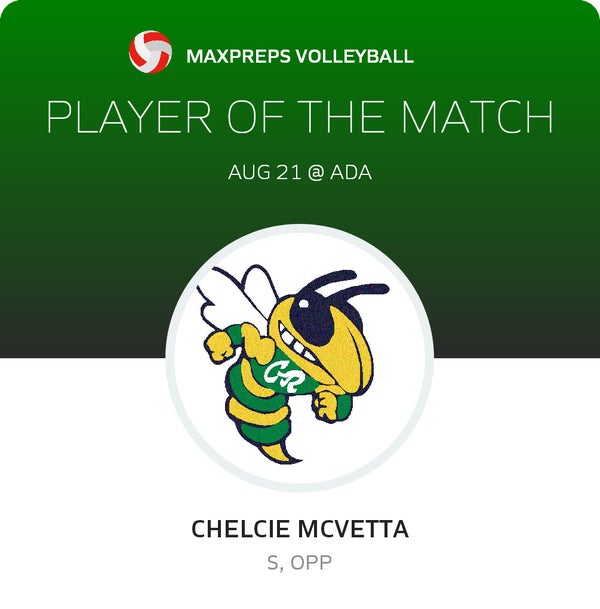 #11 Chelcie McVetta Player of the Game badge