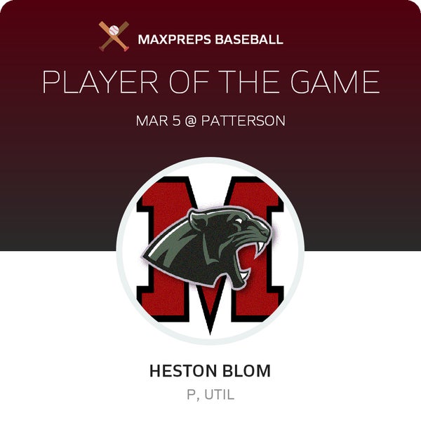 Heston Blom Player of the Game badge