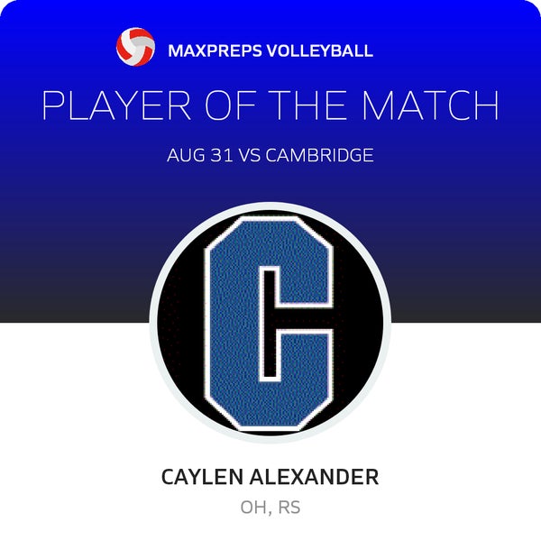 #15 Caylen Alexander Player of the Game badge