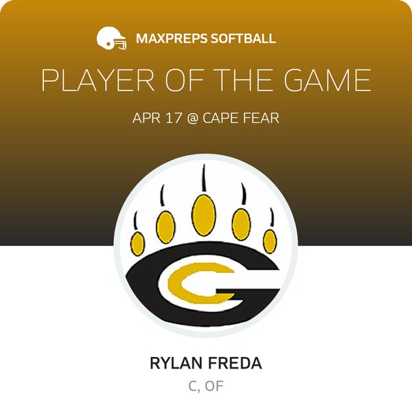 #4 Rylan Freda Player of the Game badge
