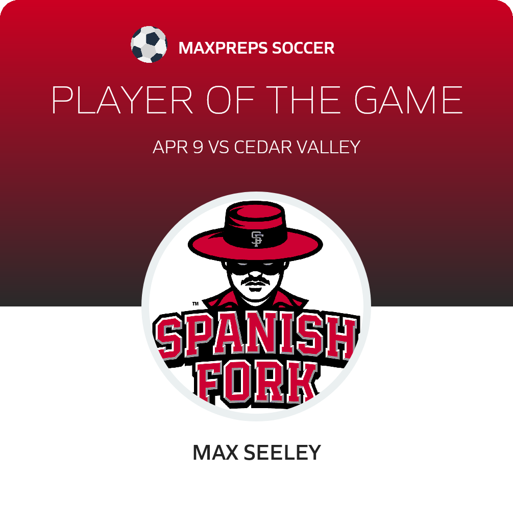 #27 Max Seeley Player of the Game badge