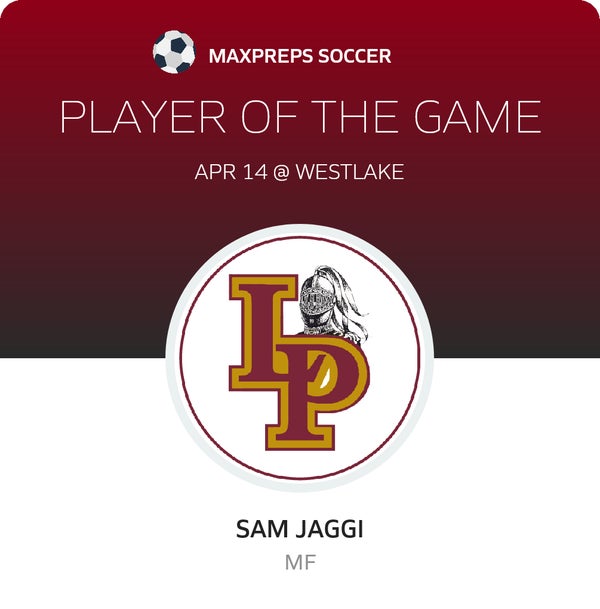 #8 Sam Jaggi Player of the Game badge