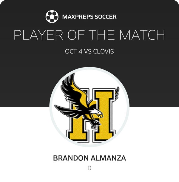 #11 Brandon Almanza Player of the Game badge