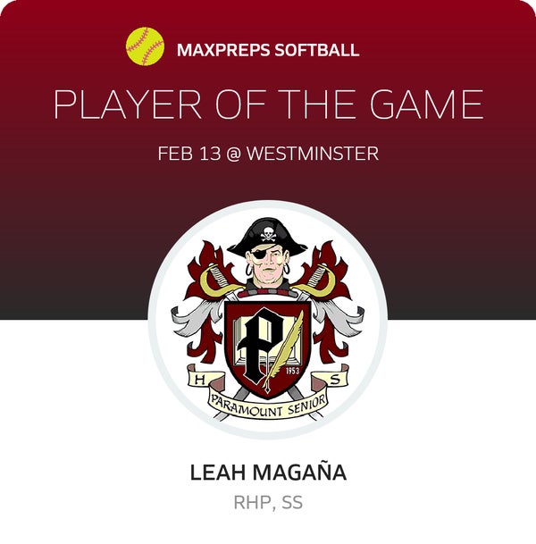 #00 LEAH MAGAÑA Player of the Game badge