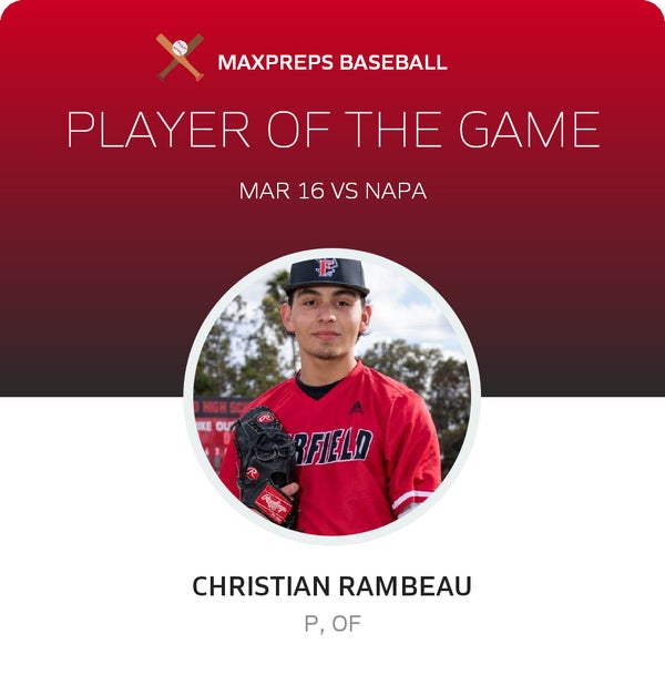 #15 Christian Rambeau Player of the Game badge