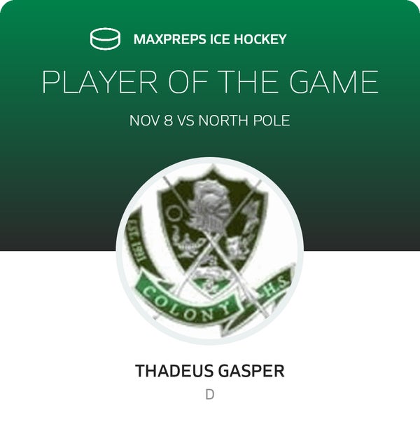 #2 Thadeus Gasper Player of the Game badge