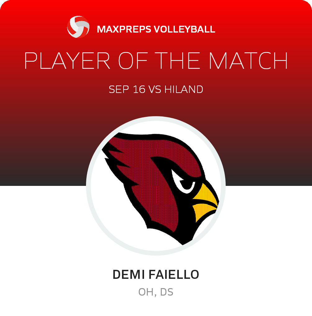 #15 Demi Faiello Player of the Game badge
