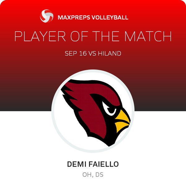 #15 Demi Faiello Player of the Game badge