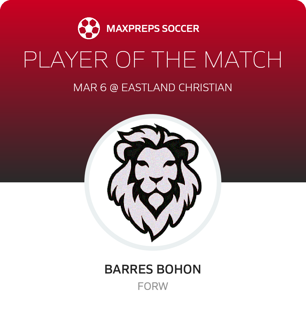 #20 Barres Bohon Player of the Game badge
